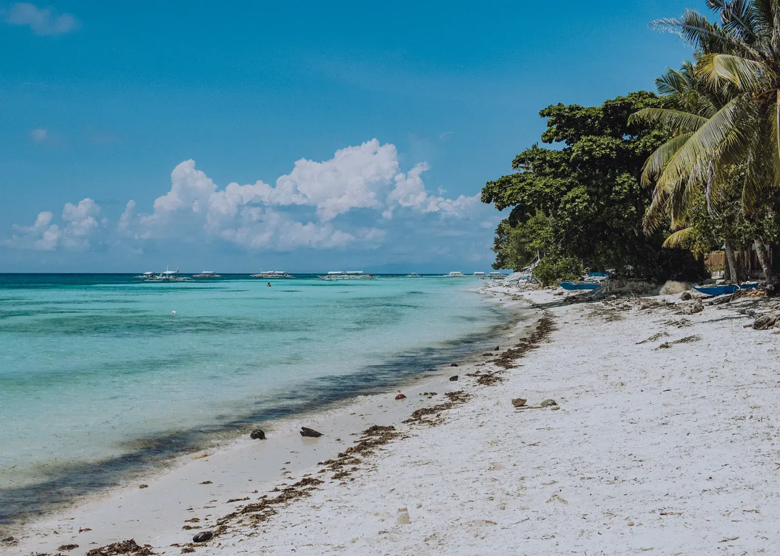 Empty white sand stretch at Anda on Bohol's east coast